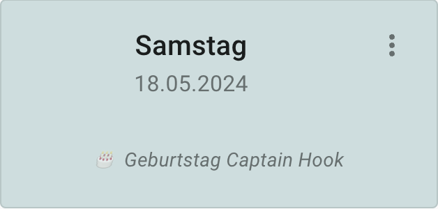 Notiz in der Tagesüberschrift