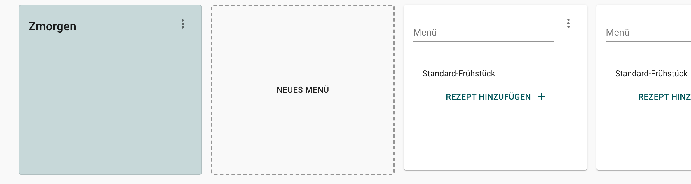 Neues Menü erstellen