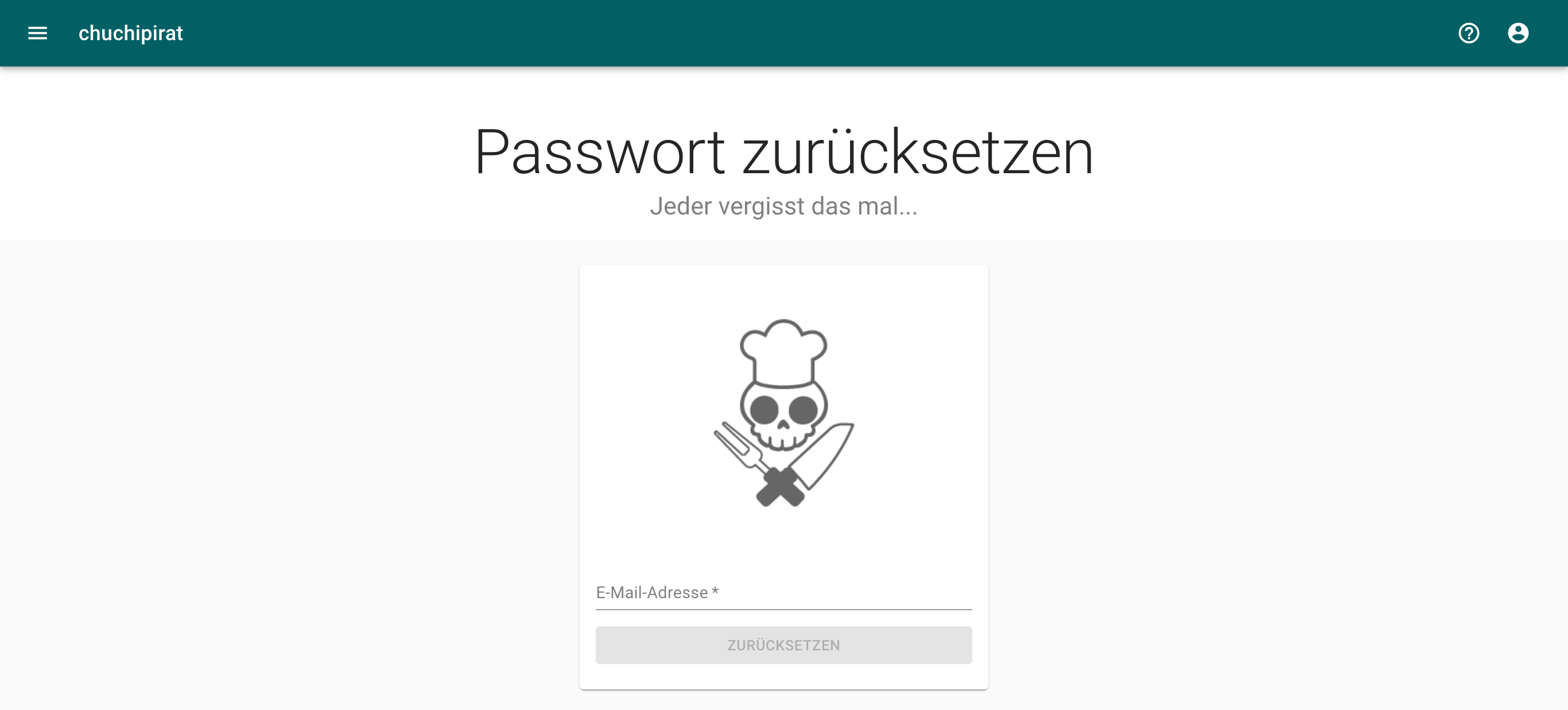 Passwort zurücksetzen